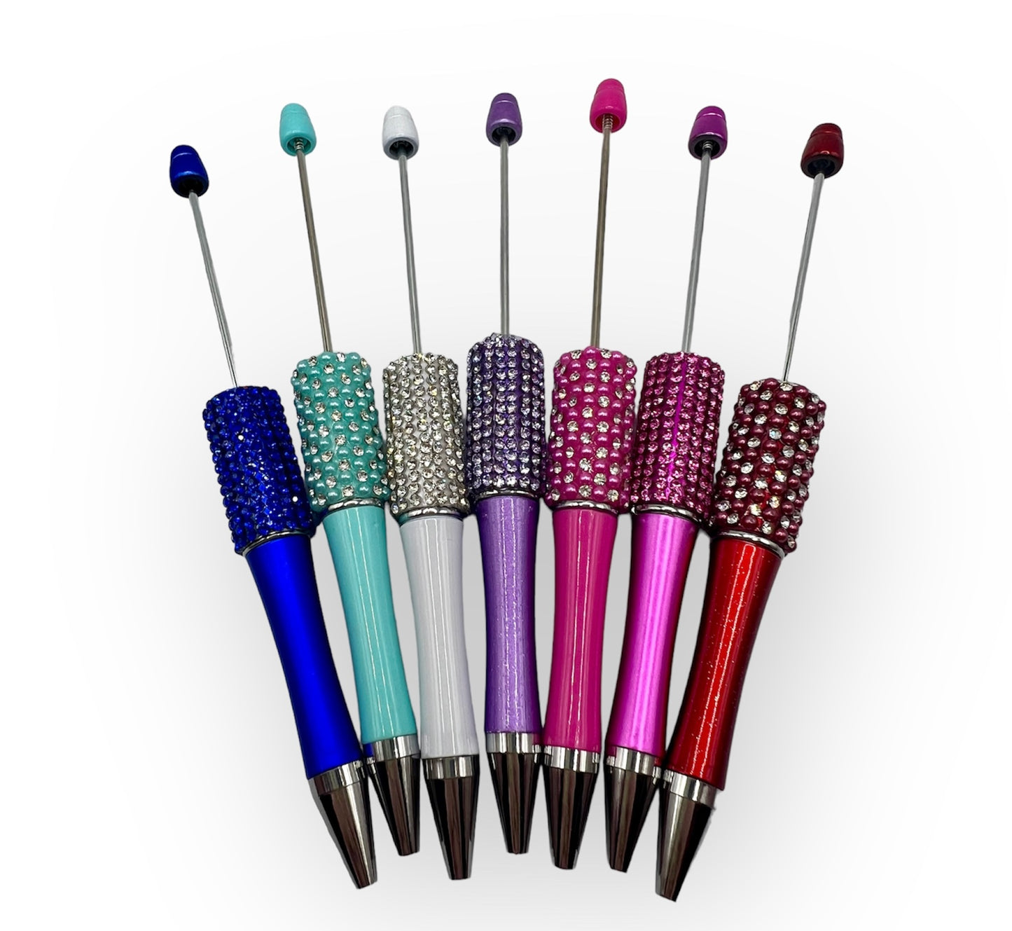 Rhinestone/Pearl Beadable Plastic Pens