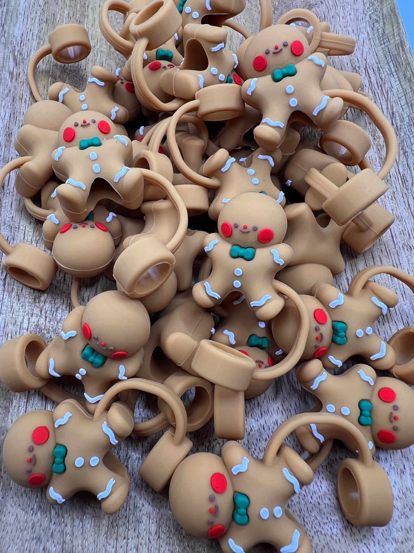 Gingerbread Straw Topper